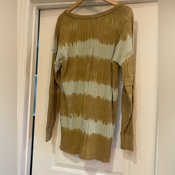 We The Free Brown and Green Striped Sweater - Picture 4 of 4